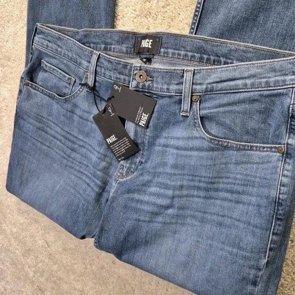 Paige Federal Jeans Mens ACTUAL 38x34 Slim Straight Stretch Comfort Casual New